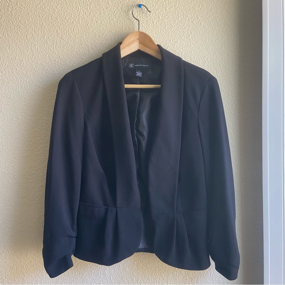 INC International Concepts Black Blazer